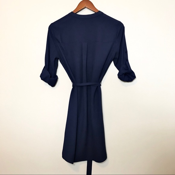 Express Zip Front Shirt Dress - Picture 4 of 6